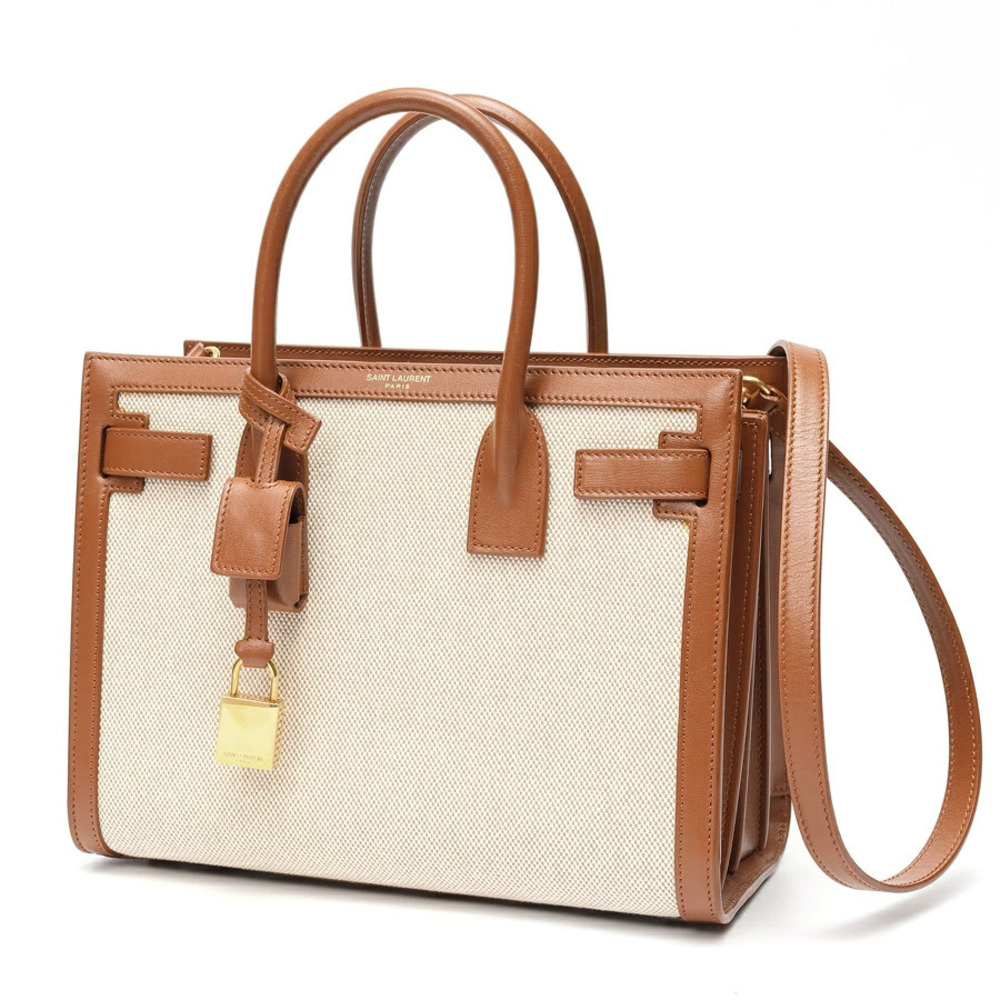 Saint Laurent Sac de Jour Leather Brown